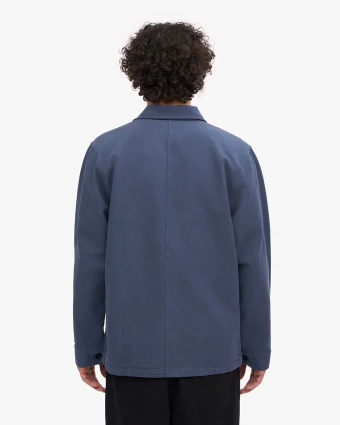 Bio-Workwear-Jacke – Petrolblau