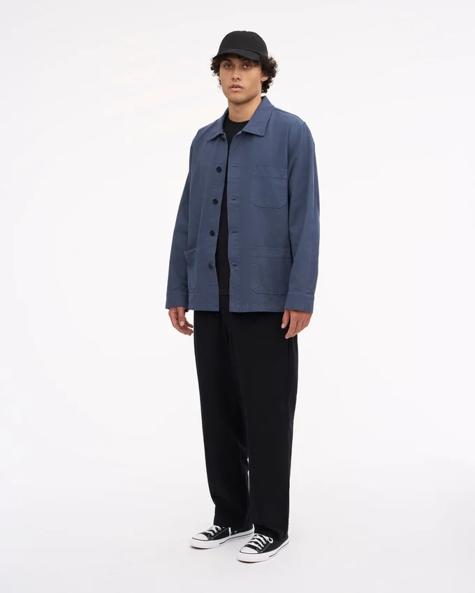 Bio-Workwear-Jacke – Petrolblau