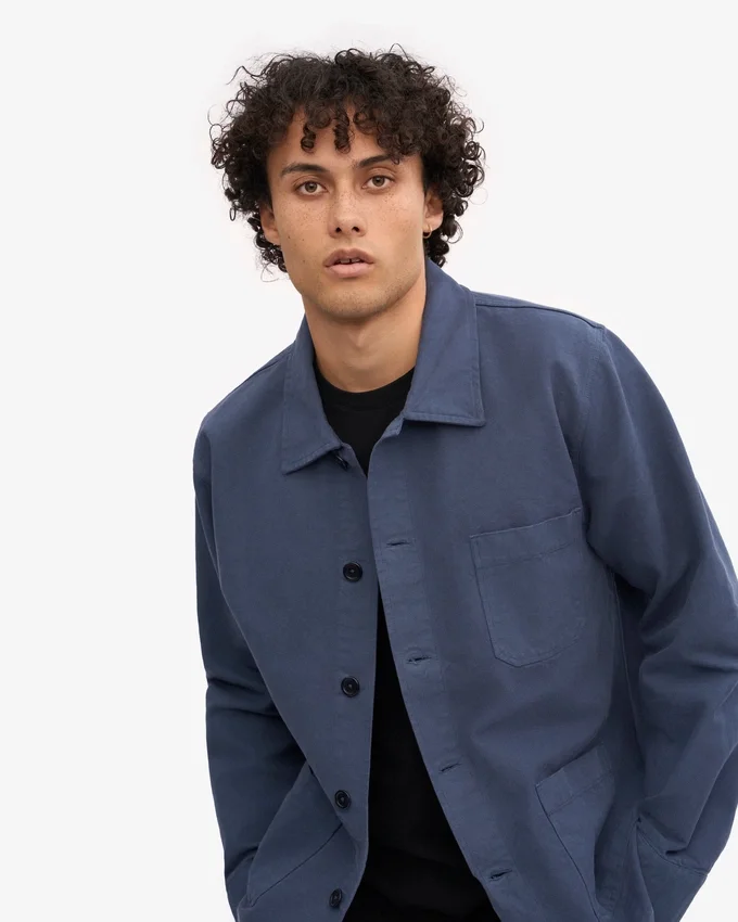 Bio-Workwear-Jacke – Petrolblau