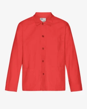 Bio-Workwear-Jacke – Red Tangerine