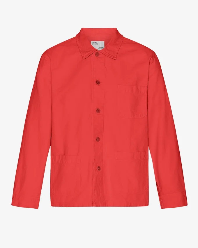 Bio-Workwear-Jacke – Red Tangerine