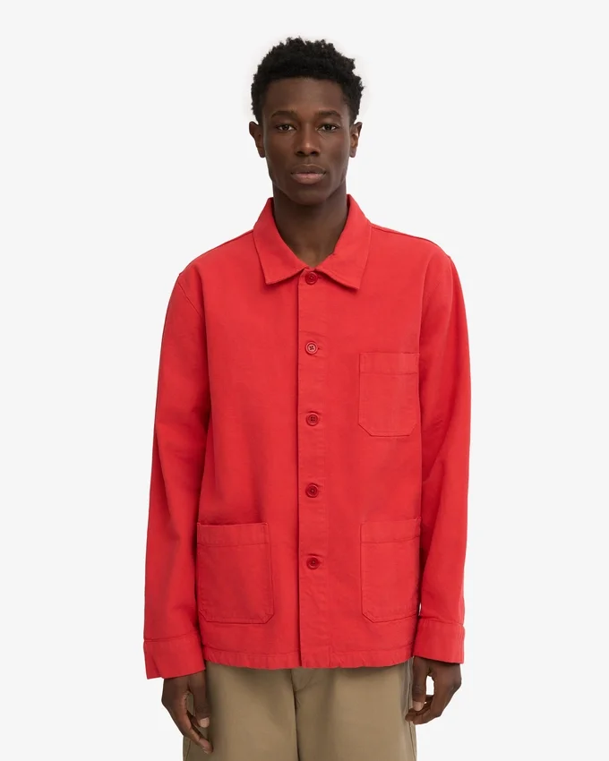 Bio-Workwear-Jacke – Red Tangerine