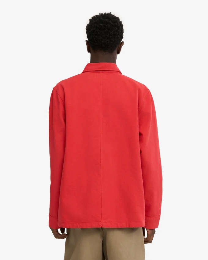 Bio-Workwear-Jacke – Red Tangerine