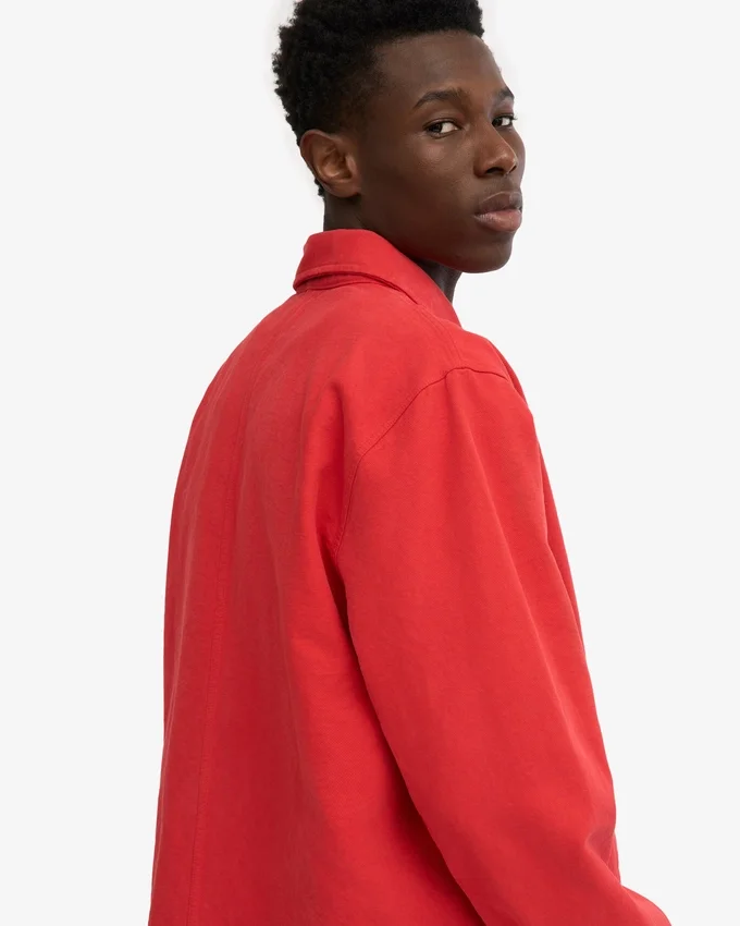 Bio-Workwear-Jacke – Red Tangerine