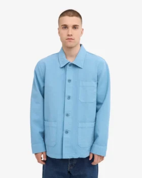 Bio-Workwear-Jacke – Seaside-Blau