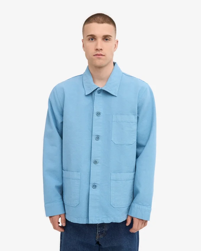 Bio-Workwear-Jacke – Seaside-Blau