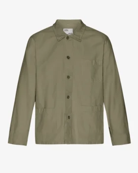 Bio-Workwear-Jacke – Staubiges Oliv