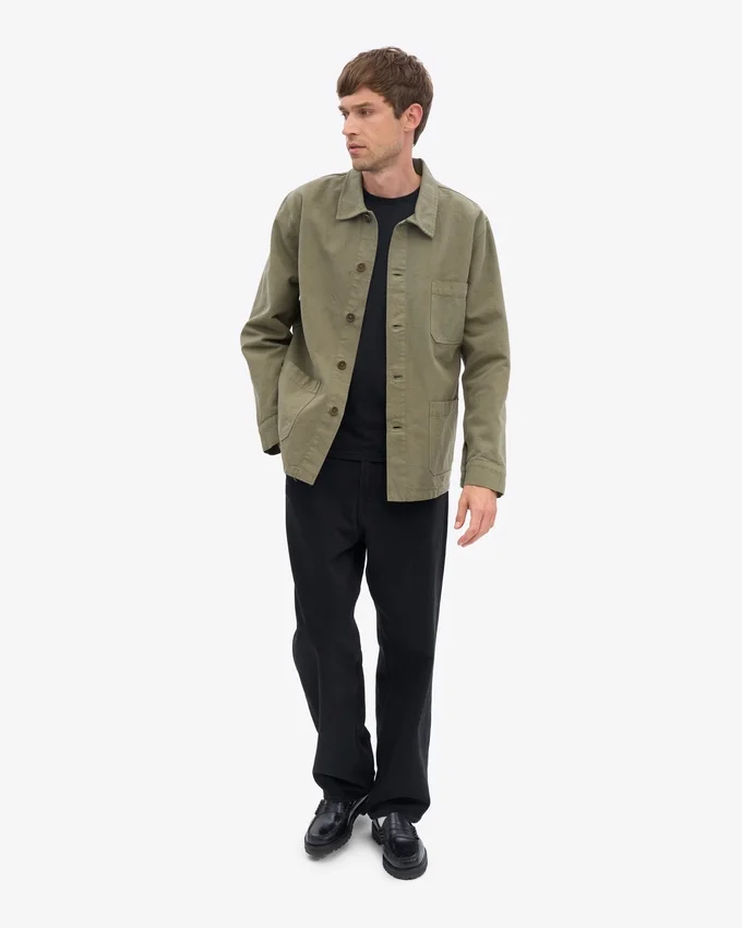Bio-Workwear-Jacke – Staubiges Oliv