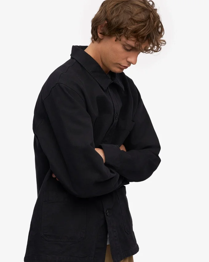 Bio-Workwear-Jacke – Tiefschwarz
