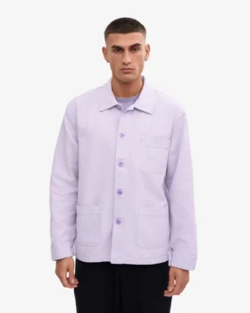 Bio-Workwear-Jacke – Zartes Lavendel