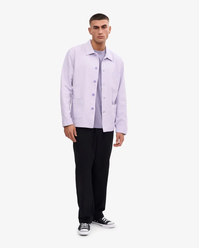 Bio-Workwear-Jacke – Zartes Lavendel