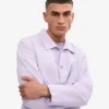 Bio-Workwear-Jacke – Zartes Lavendel