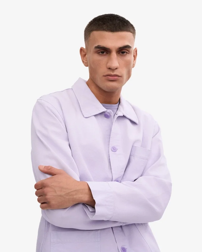 Bio-Workwear-Jacke – Zartes Lavendel