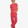 Boxy Crop-T-Shirt aus Bio-Baumwolle – Ausgewaschenes Rot