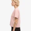 Boxy Crop-T-Shirt aus Bio-Baumwolle – Blassrosa