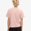 Boxy Crop-T-Shirt aus Bio-Baumwolle – Blassrosa