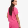 Boxy-Crop-T-Shirt aus Bio-Baumwolle – Bubblegum-Pink