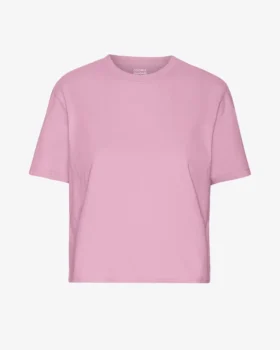 Boxy Crop-T-Shirt aus Bio-Baumwolle – Kirschblüte