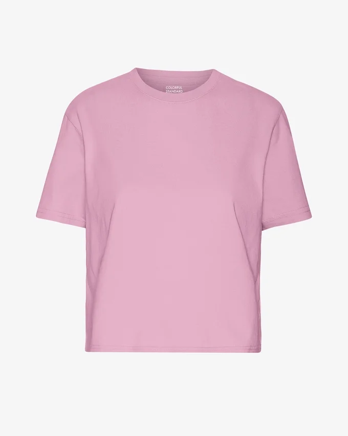 Boxy Crop-T-Shirt aus Bio-Baumwolle – Kirschblüte