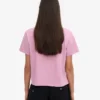 Boxy Crop-T-Shirt aus Bio-Baumwolle – Kirschblüte