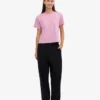Boxy Crop-T-Shirt aus Bio-Baumwolle – Kirschblüte