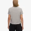 Boxy-Crop-T-Shirt aus Bio-Baumwolle – Meliert-Grau