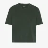 Boxy Crop-T-Shirt aus Bio-Baumwolle – Midnight Forest