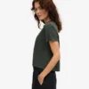 Boxy Crop-T-Shirt aus Bio-Baumwolle – Midnight Forest