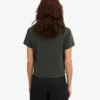 Boxy Crop-T-Shirt aus Bio-Baumwolle – Midnight Forest