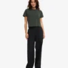 Boxy Crop-T-Shirt aus Bio-Baumwolle – Midnight Forest