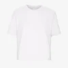 Boxy Crop-T-Shirt aus Bio-Baumwolle – Optisches Weiß