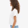 Boxy Crop-T-Shirt aus Bio-Baumwolle – Optisches Weiß