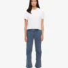 Boxy Crop-T-Shirt aus Bio-Baumwolle – Optisches Weiß