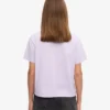 Boxy Crop-T-Shirt aus Bio-Baumwolle – Zartes Lavendel