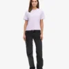 Boxy Crop-T-Shirt aus Bio-Baumwolle – Zartes Lavendel
