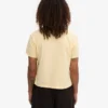 Boxy Crop-T-Shirt aus Bio-Baumwolle – Zartgelb
