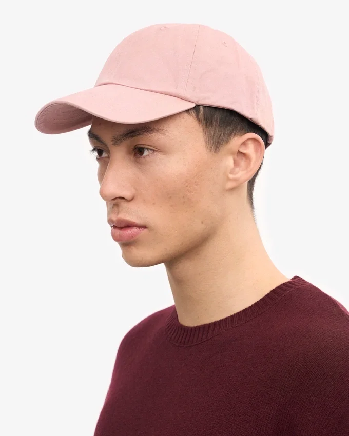 Caps aus Bio-Baumwolle – verblasstes Rosa