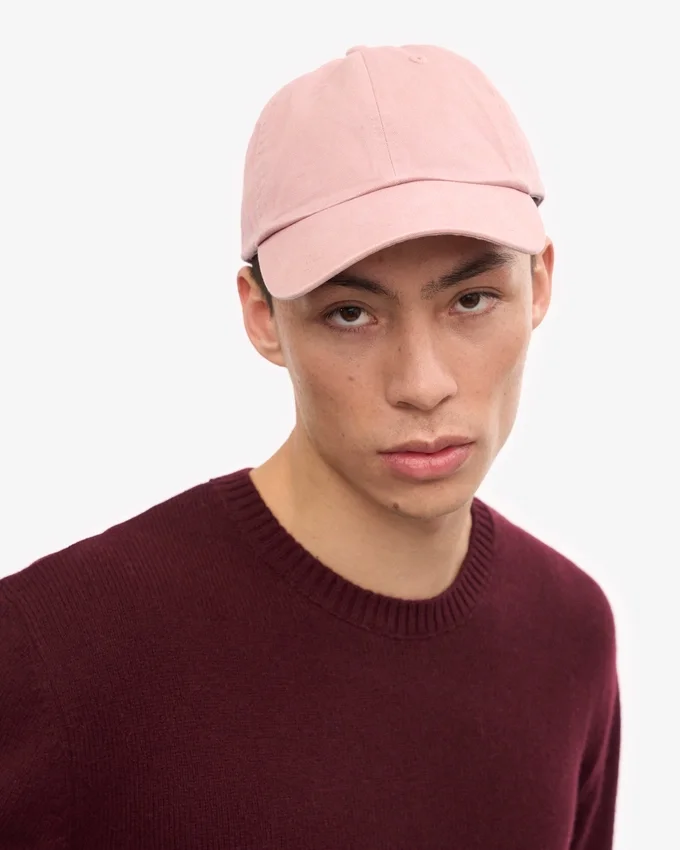 Caps aus Bio-Baumwolle – verblasstes Rosa