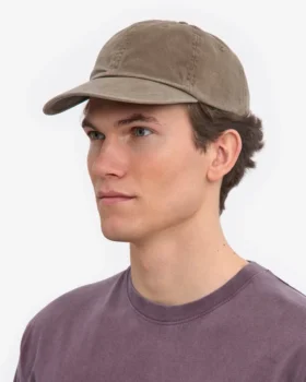 Caps aus Bio-Baumwolle – Verwaschenes Khaki
