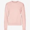 Classic Organic Bio-Crew-Pullover für Damen – Faded Pink