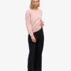 Classic Organic Bio-Crew-Pullover für Damen – Faded Pink
