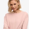 Classic Organic Bio-Crew-Pullover für Damen – Faded Pink
