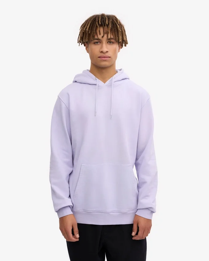 Classic Organic Bio-Kapuzenjacke – Zartes Lavendel