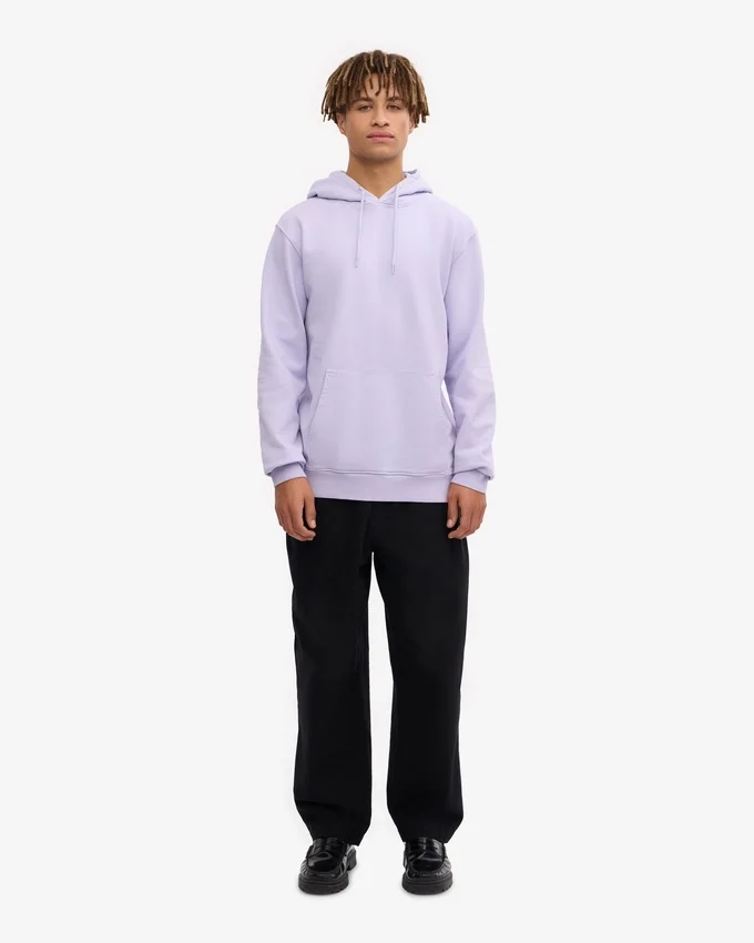 Classic Organic Bio-Kapuzenjacke – Zartes Lavendel