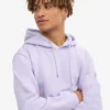 Classic Organic Bio-Kapuzenjacke – Zartes Lavendel