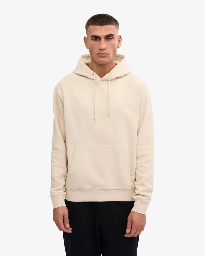 Classic Organic Bio-Kapuzenpullover – Elfenbeinweiß