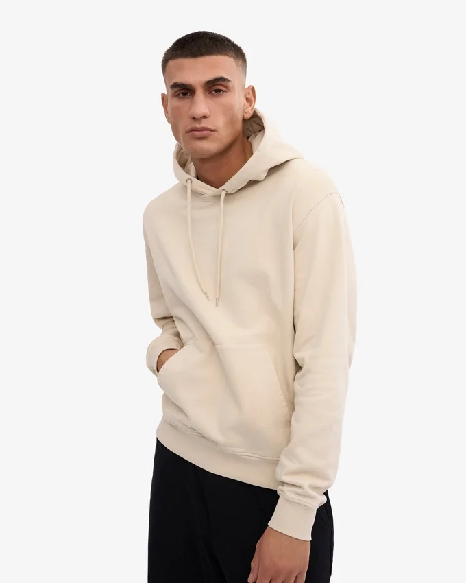 Classic Organic Bio-Kapuzenpullover – Elfenbeinweiß