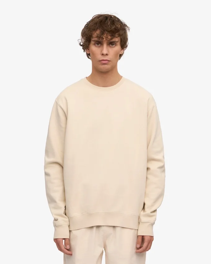 Classic Organic Bio-Pullover – Elfenbeinweiß