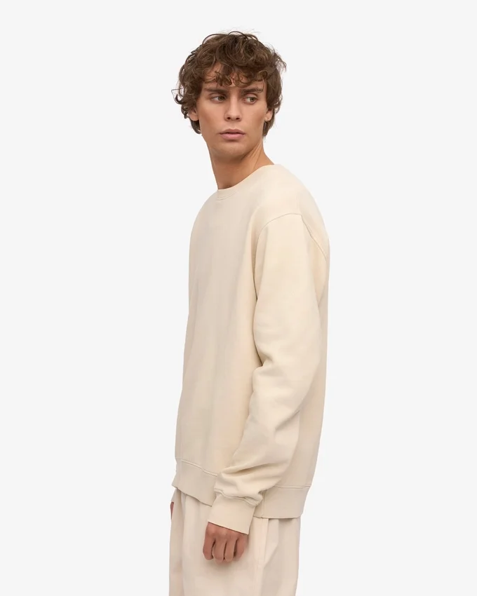 Classic Organic Bio-Pullover – Elfenbeinweiß