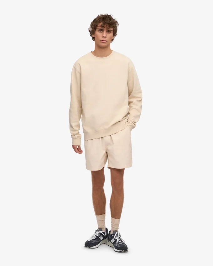 Classic Organic Bio-Pullover – Elfenbeinweiß